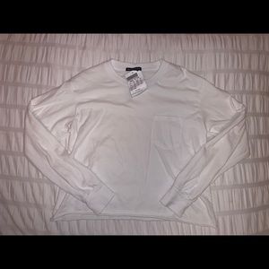 White Long Sleeve Brandy Melville Top